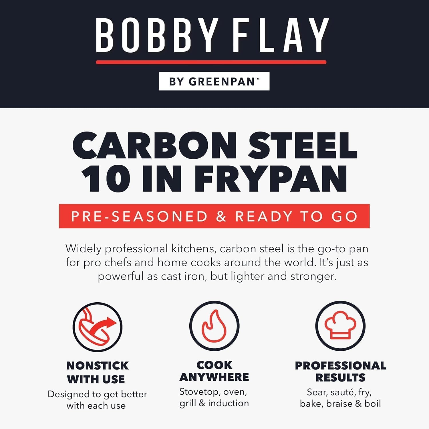 x-bobby-flay-10-pre-seasoned-carbon-steel-frying-pan-skillet-natural-nonstick-with-use-durable-cast-iron-alternative-induction-all-stovetop-compatible-high-heat-oven-safe-to-660f