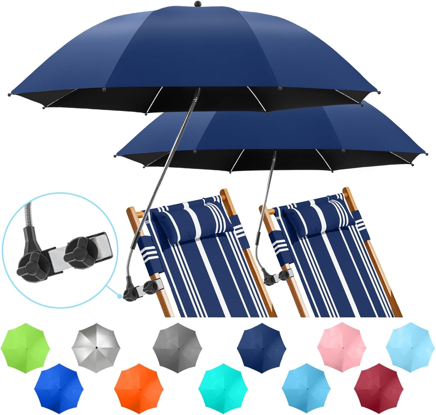 2-pack-beach-umbrella-with-clamp-360-adjustable-umbrellas-for-chair-upf50-umbrella-for-beach-chair-patio-chair-wheelchair-camping-chair-golf-carts-chair-not-included