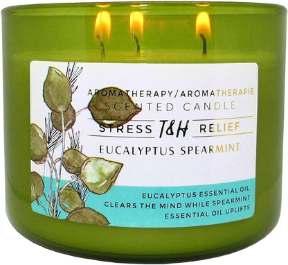 Eucalyptus Spearmint Scented Candle, 15.8 Oz Large 3 Wick Soy Candle1