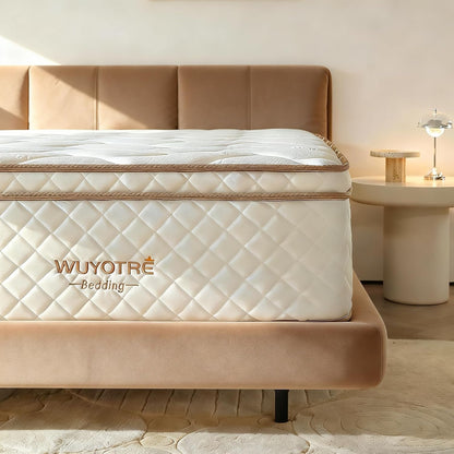 Queen Size Mattress, 10 Inch Hybrid Pocket Spring Mattress in a Box, Individually Wrapped Coils for Motion Isolation & Zero Noise, Medium Firm Support for Back Pain Relief, Certipur-Us Certified1