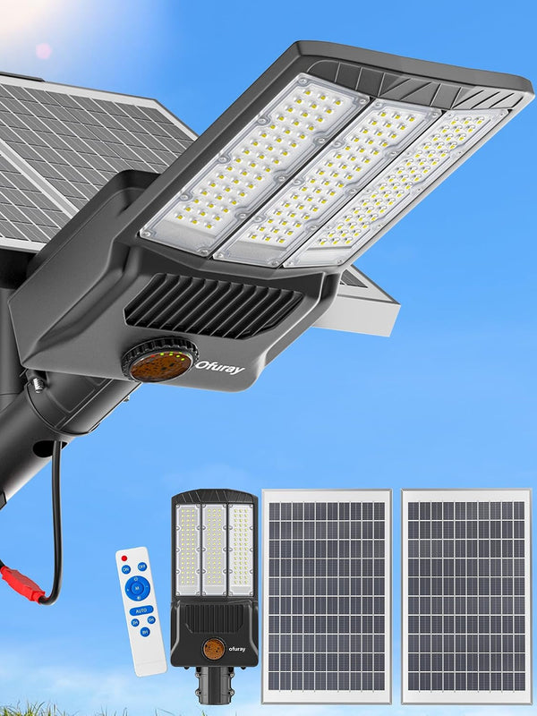 Solar Street Lights Outdoor, Of-12000W Commercial Parking Lot Light1