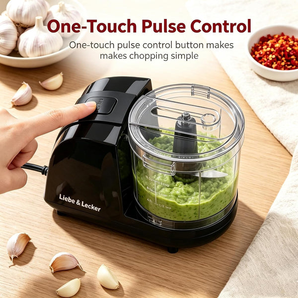Mini Food Processor 1.5 Cup Electric Food Chopper | Vegetable Chopper for Onions Garlic Meat Food, Chopper Container for Dicing, Mincing & Puree, Dishwasher Safe Compact Size5