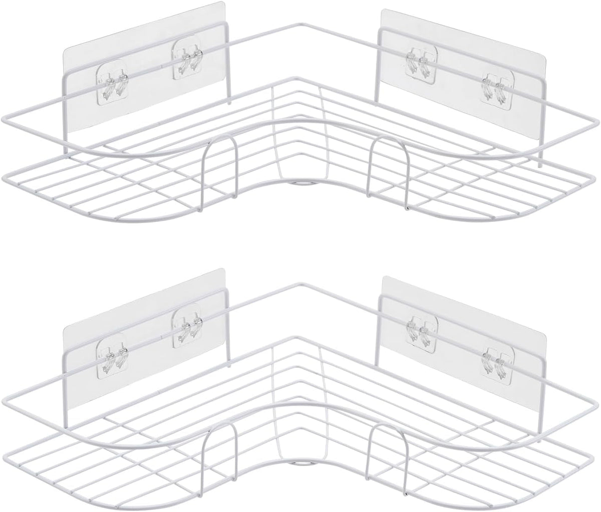 corner-shower-caddy-2-pack-adhesive-shower-corner-organizer-shelves-no-drilling-stainless-steel-shower-storage-rack-for-bathroom-dorm-and-kitchen-white