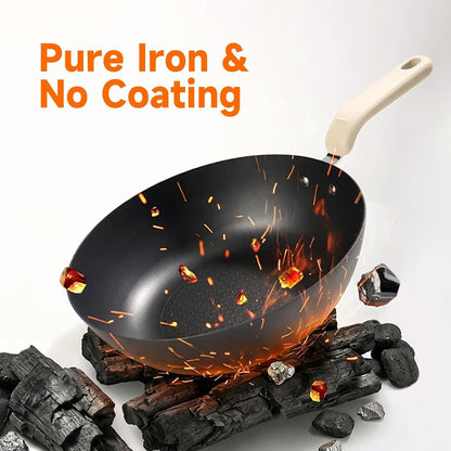 5Qt Electric Skillet, Pure Iron Nonstick Frying Pan with Glass Lid & Steamer Rack, 1600W 3-Level Heat Control, Removable Pot, Family-Sized Cooker for Boil Steam Sauté, 11.81Inch3