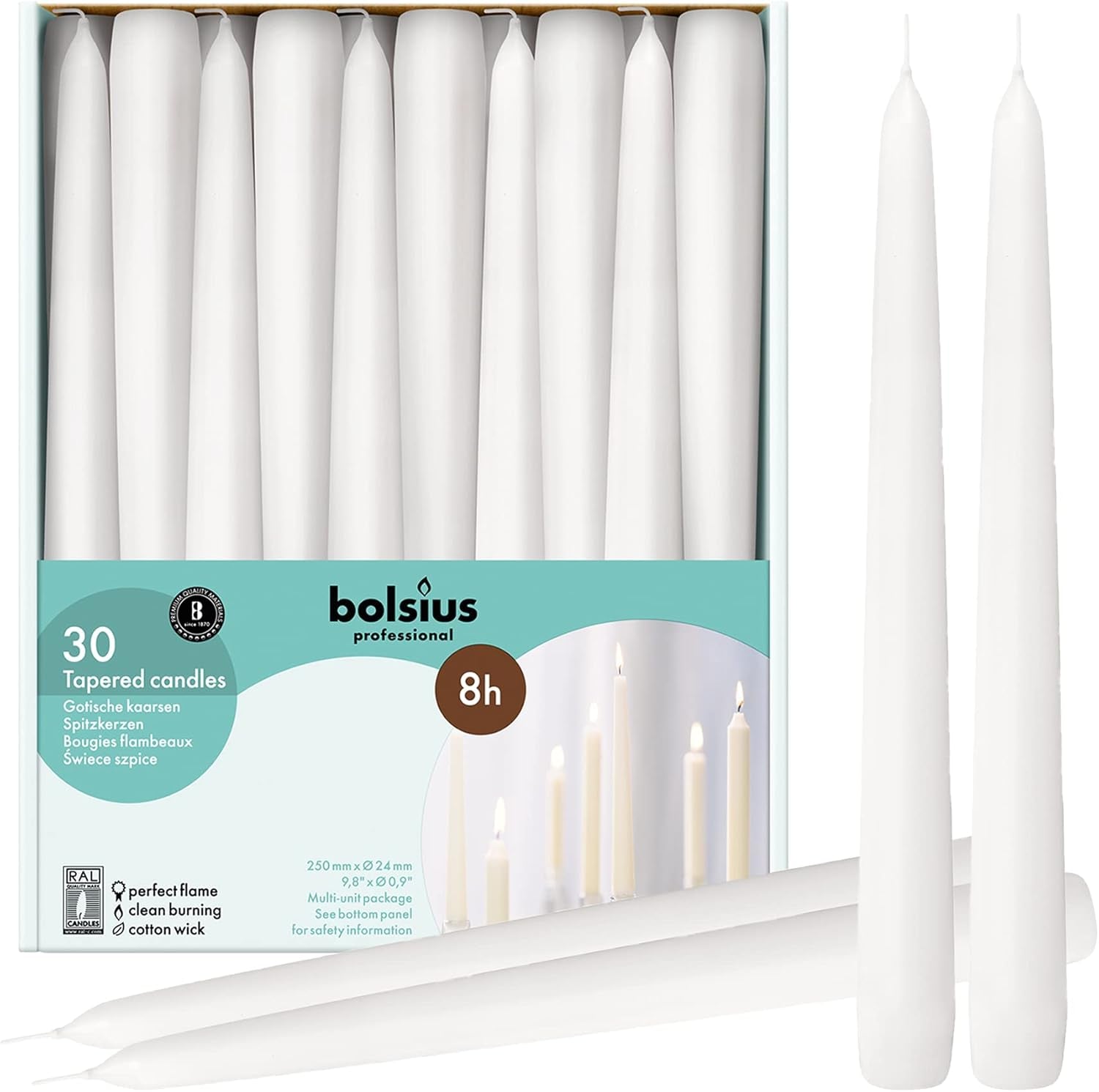 long-white-taper-candles-bulk-pack-of-30-count-10-inch-unscented-household-candlesticks-premium-european-quality-wax-8-hour-long-burning-candles-for-home-decor-weddings-parties