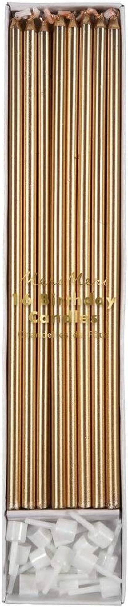 Long Birthday Candles for Cake (Pack of 16)6