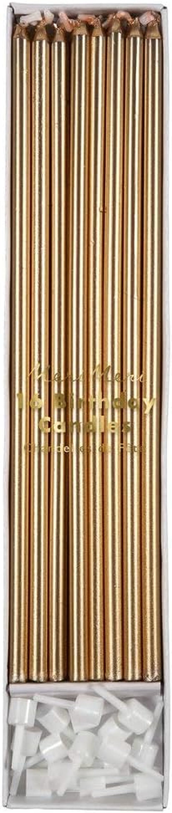 Long Birthday Candles for Cake (Pack of 16)6
