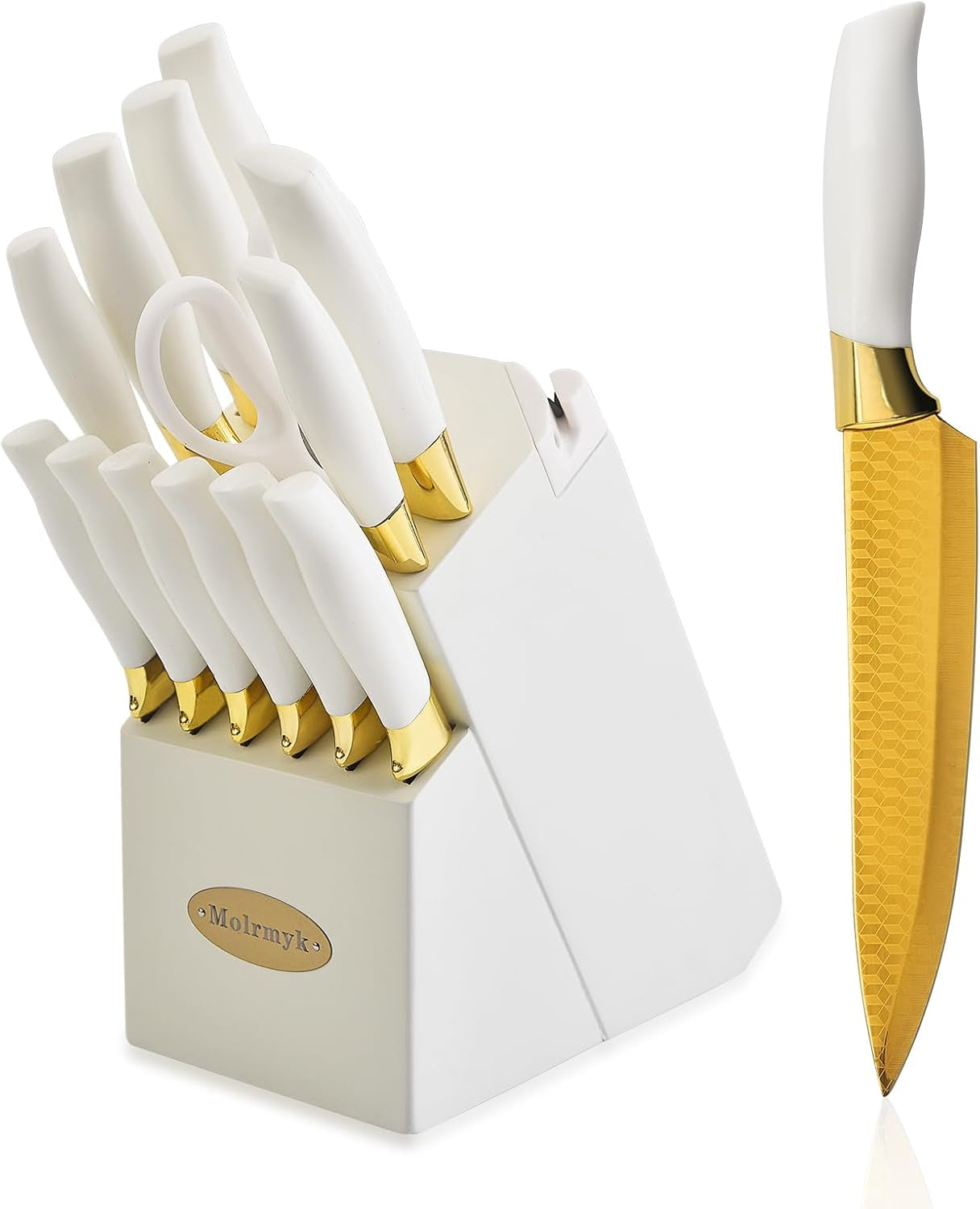 knife-set-non-stick-thick-and-sharp-stainless-steel-kitchen-knives-set-with-wood-block-14-pcs-cutlery-knives-block-set-with-steak-knife-bread-knife-scissors-chef-quality-white-handle-gold-blade