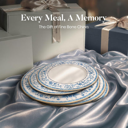 24-Piece Fine Bone China Dinnerware Set for 87