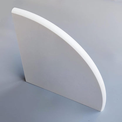 White Marble Corner Shower Shelf for Bathroom, 9'' X 9'' X 0.8'' Faux Marble Corner Shelves for Bathroom Wall Mounted Both Side Polished (1, White)6