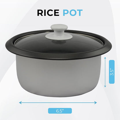 Rice Cooker 8-Cup (Cooked), Removable Non-Stick Bowl, One Touch Rice Cooker, Red8