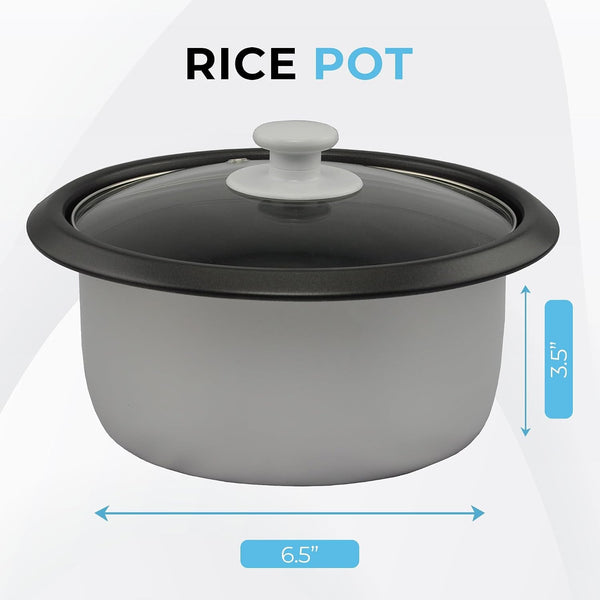 Rice Cooker 8-Cup (Cooked), Removable Non-Stick Bowl, One Touch Rice Cooker, Red8