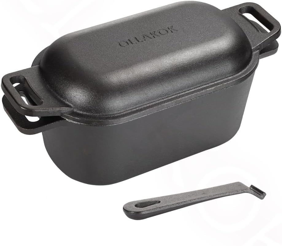 2-in-1-pre-seasoned-cast-iron-dutch-oven-pot-with-lid-as-skillet-grill-pan-with-lid-lever-dual-loop-handles-oval-heavy-dutch-oven-for-bread-baking-frying-camping-bbq-3-8-qt-black