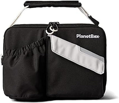 Insulated Lunch Bag, Black Currant Edition Carry Bag with Pockets for Water Bottle and Snacks, Durable, Easy to Clean and BPA Free1
