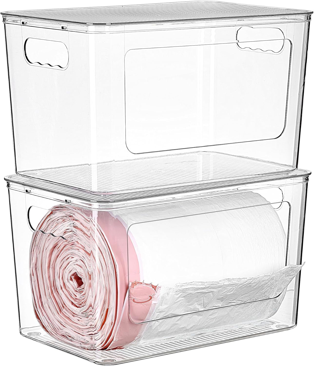 2-pack-clear-trash-bag-holder-stackable-garbage-bag-dispenser