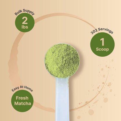 Organic Matcha Green Tea Powder, 2 Pounds | Unsweetened with Zero Sugar, Culinary Grade, Potent Early Harvest, Fine Stone Ground – Vegan, All Purpose, Great for Matcha Latte4