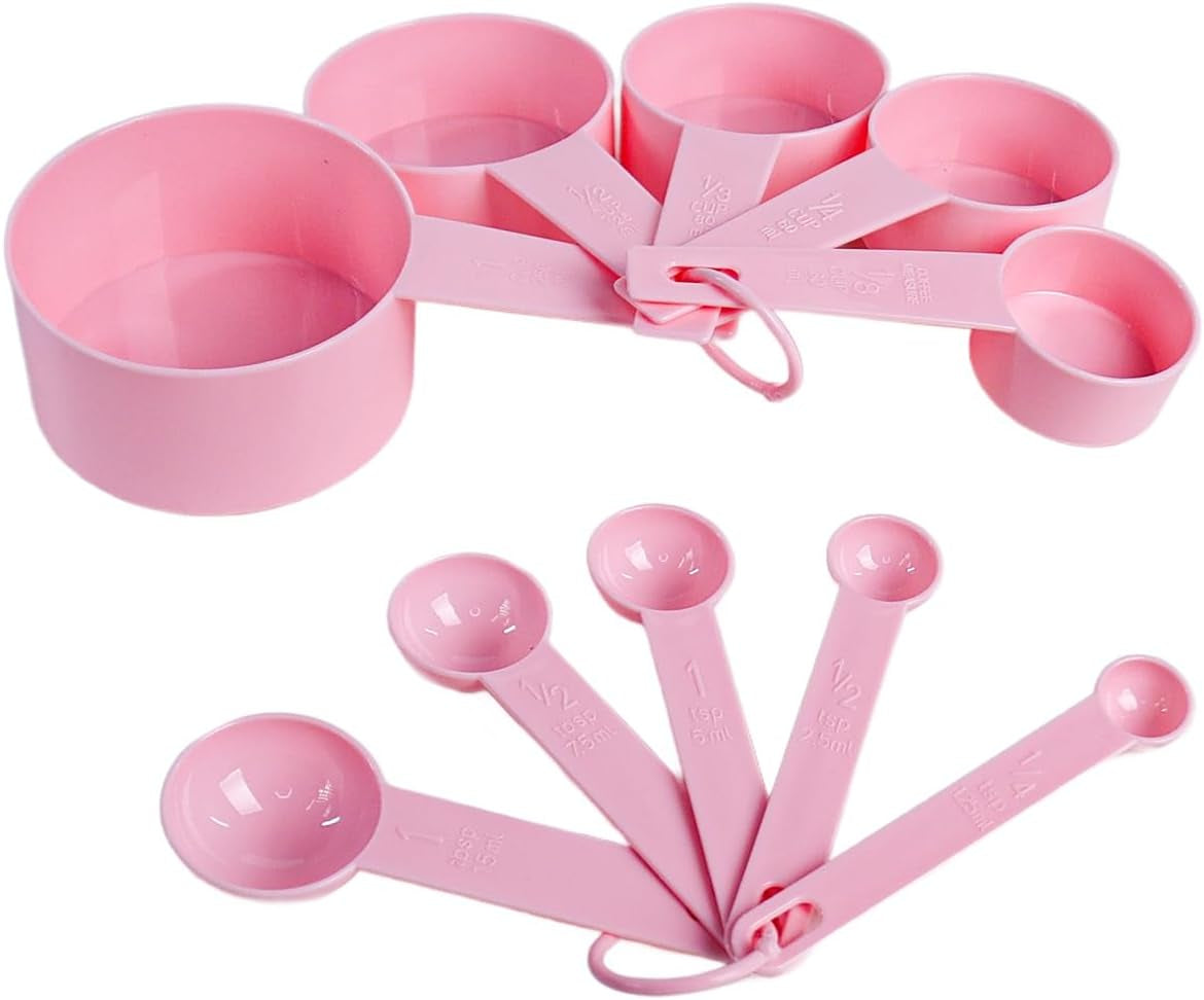 10pcs-measuring-cups-and-spoons-set-bpa-free-plastic-kitchen-baking-tools-with-engraved-markings-stackable-design-for-dry-liquid-ingredients-pink