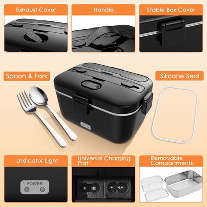 Electric-Lunch-Box-Heated-Food-Warmer 100W Heating Box for Adult6