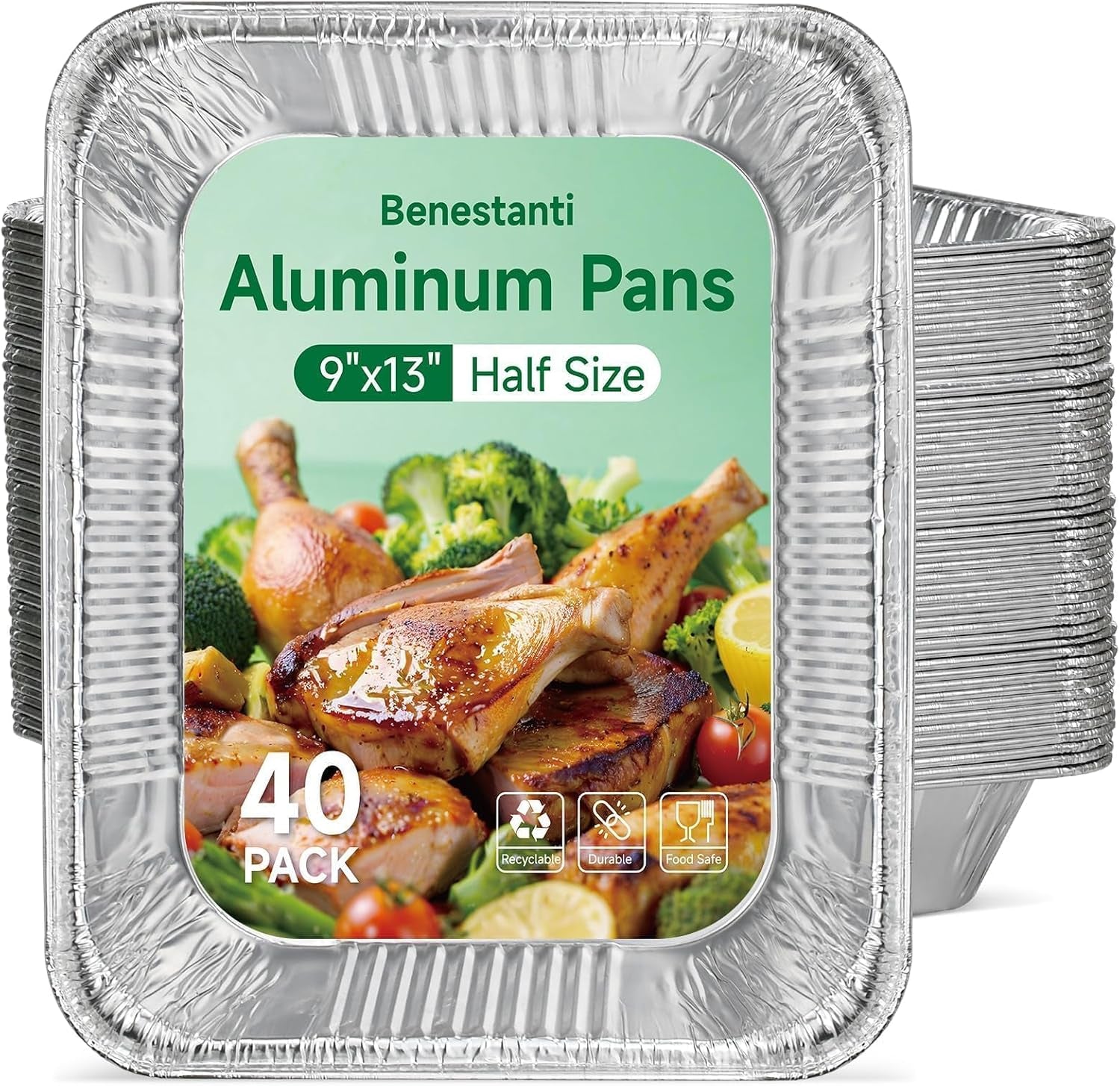 9x13-inch-aluminum-pans-40-pack-disposable-half-size-foil-pans-deep-tin-foil-pan-disposable-baking-pans-for-cooking-heating-storing-prepping-food-steam-table-deep-trays-oven-safe