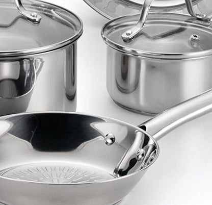 Performa Stainless Steel Cookware Set 12 Piece Induction Oven Broiler Safe 500F Pots and Pans, Dishwasher Safe Silver7