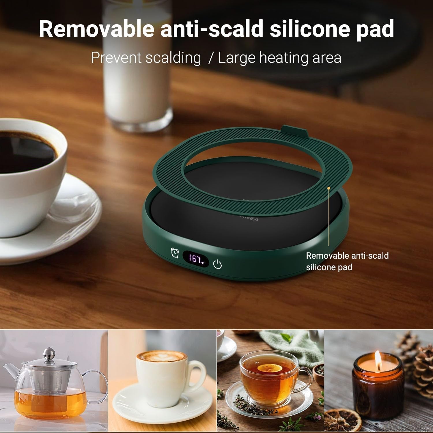 coffee-mug-warmer-you-are-awesome-mug-set-electric-cup-warmer-for-desk-beverage-warmer-plate-for-coffee-tea-4-temperature-setting-8-hours-auto-shut-off-14oz-mug-with-spoon-bamboo-lid-included