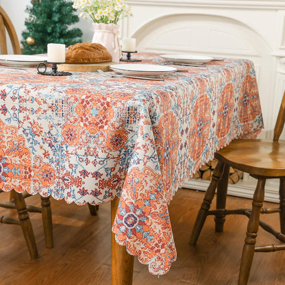 Boho Tablecloth 60 × 120 Inch, Bohemia Decorations for Home Boho Decor Dinning Table Cover3