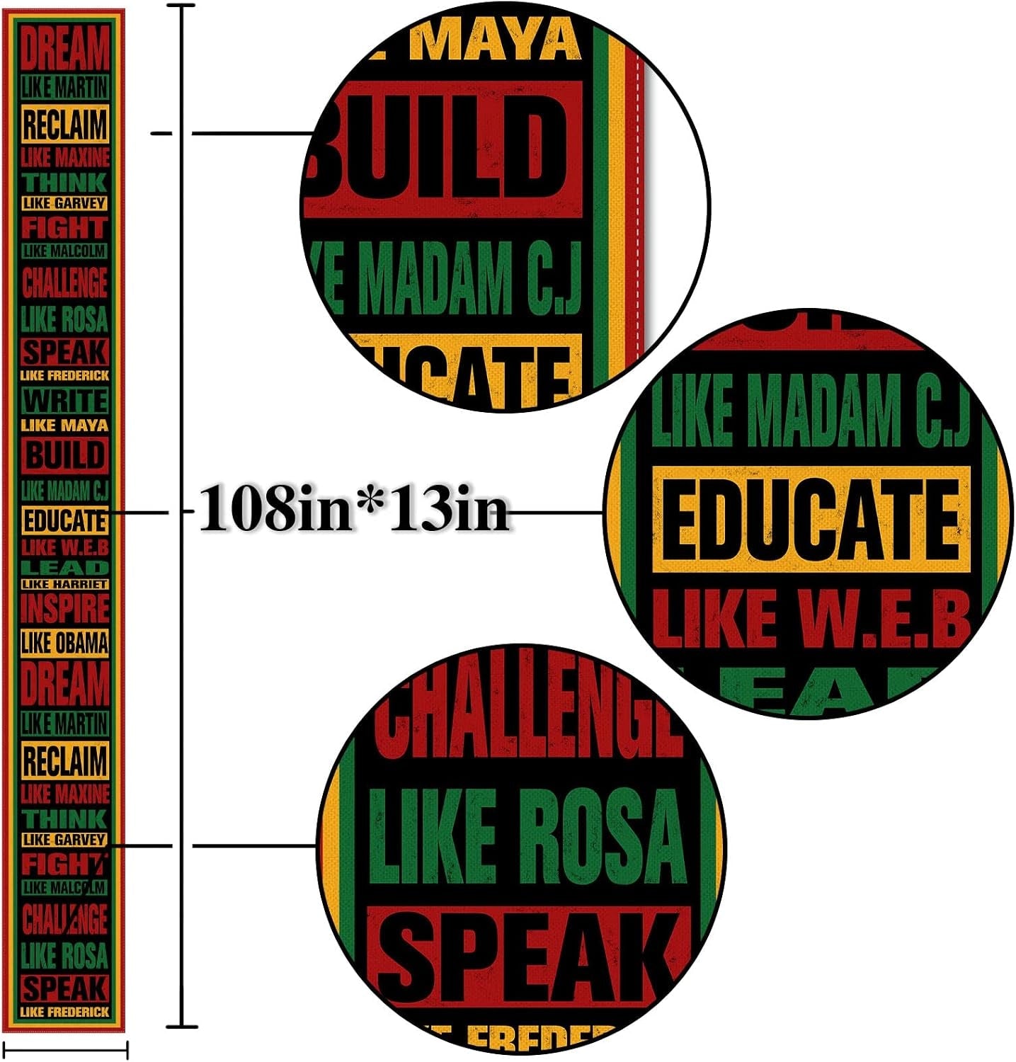 black-history-month-table-runner-rustic-linen-african-american-party-decoration-classroom-dining-room-kitchen-home-decor-108inches-long