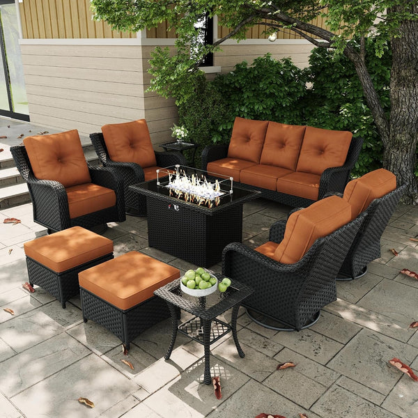 10 Pieces Outdoor Patio Furniture Sets1