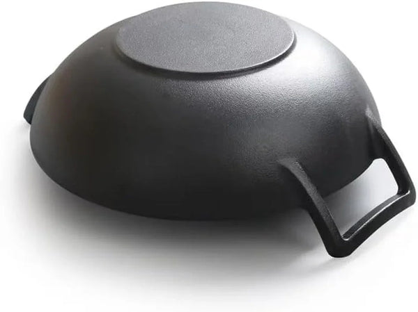 Cast Iron Wok with Lid (Wok with Lid 12 Inch) | Cast Iron Wok9