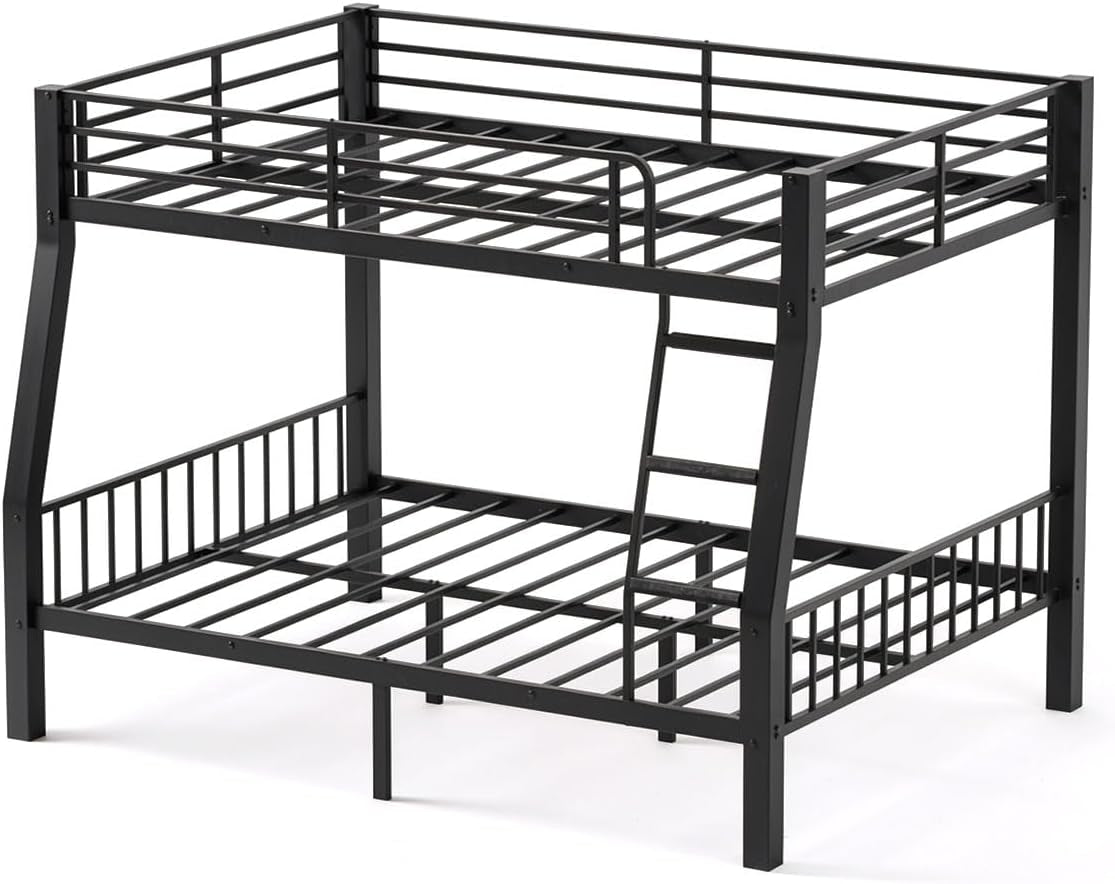 full-xl-over-queen-bunk-bed-metal-frame-with-safety-guardrails-ladder