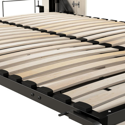 Queen Murphy Bed, White Chocolate, Lumina, 68W6
