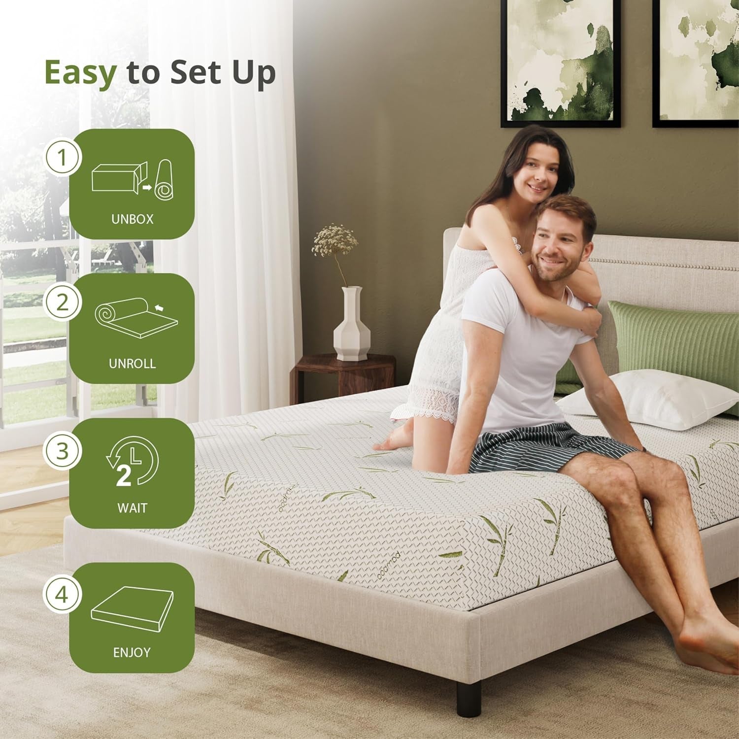 egohome-8-inch-twin-mattress-medium-firm-green-tea-memory-foam-mattress-cooling-green-tea-gel-washable-removable-cover-pressure-relief-bed-in-a-box-fiberglass-free-certipur-us-certified