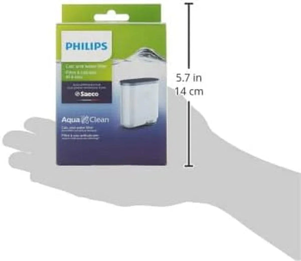 Philips Kitchen Appliances Philips Aquaclean Original Calc and Water Filter, No Descaling up to 5,000 Cups, Reduces Formation of Limescale, 1 Aquaclean Filter, (CA6903/10) | Protects Your Machine – Reduces Limescale, Keeps Coffee Tasting Pure, 2 Filters Included, Click&Go Fit (CA6903/10)3