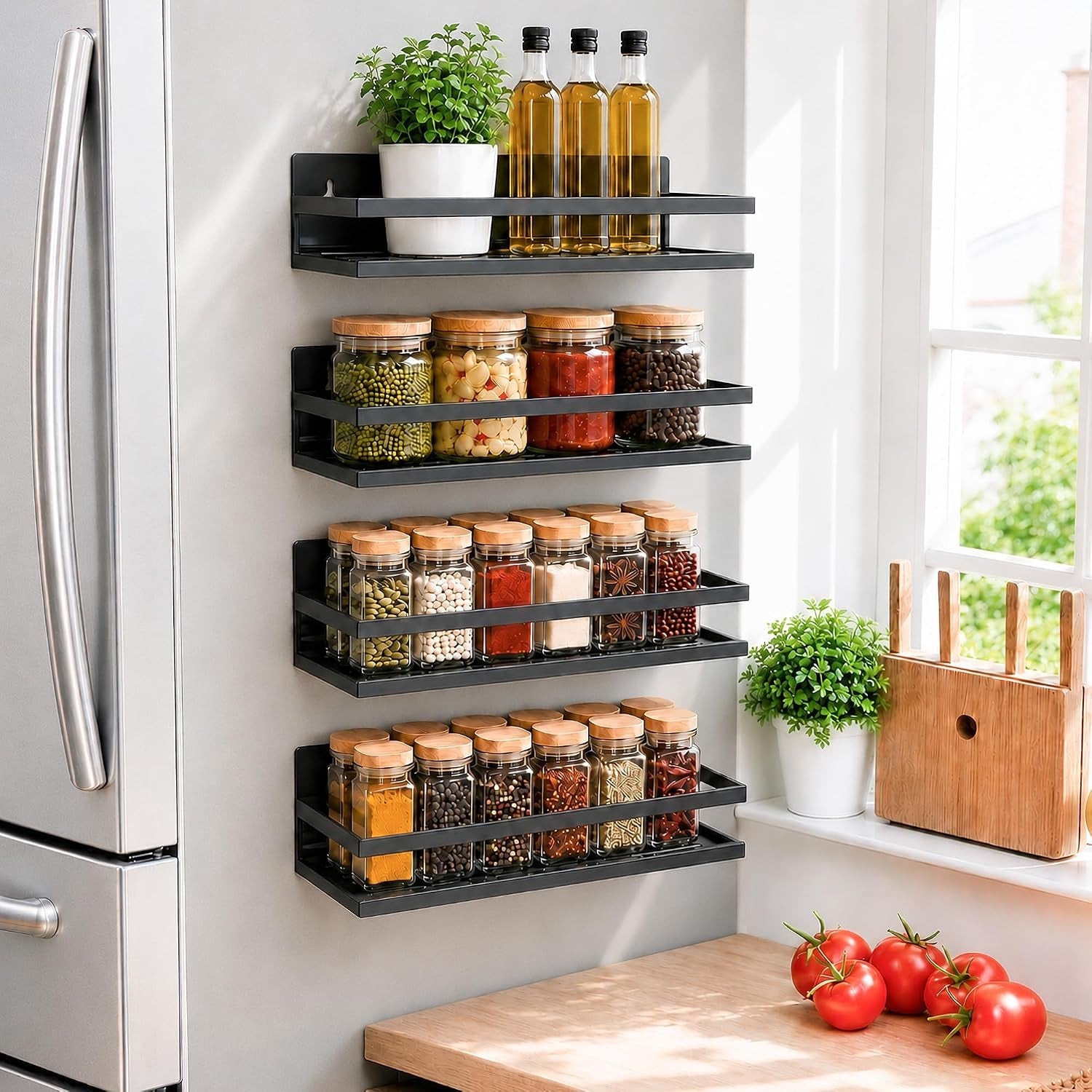 4-pack-metal-magnetic-spice-rack-for-fridge-heavy-duty