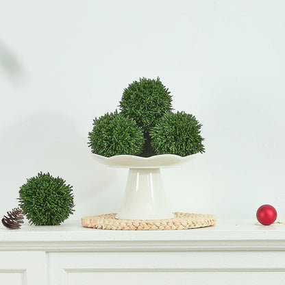 4 Inch Decorative Balls, Real Touch Cedar Topiary Ball Faux Greenery Boxwood Balls for Centerpiece Bowls Farmhouse Home Decor 3 Pcs7