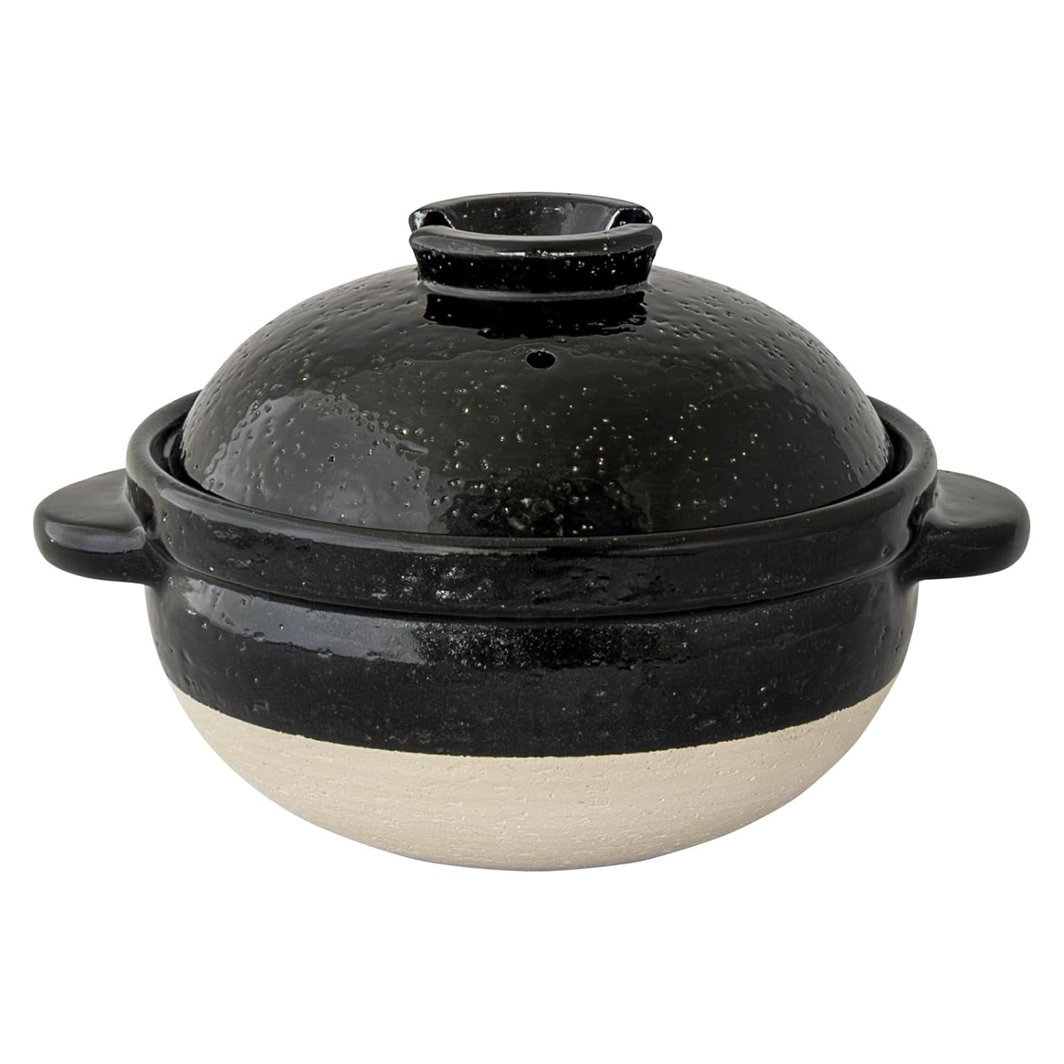 nagatani-seitou-act-03-hase-en-kamado-san-earthenware-pot-for-2-cook-rice-made-in-japan-with-rice-spoon-recipe-diameter-8-5-inches-21-5-cm-x-height-6-3-inches-16-cm-heat-retention-rice-pot