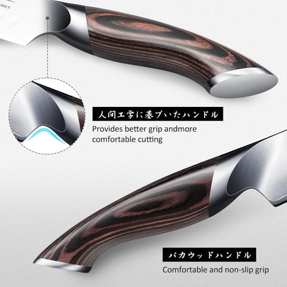 Carving Knife Set 3PCS, Japanese Brisket Slicing Knife Sets3