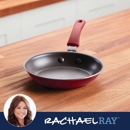 Cook + Create Nonstick Frying Pan/Skillet, 8.5 Inch, Red6