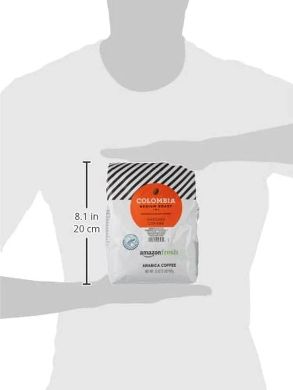 , Colombia Ground Coffee, Medium Roast, 32 Oz8