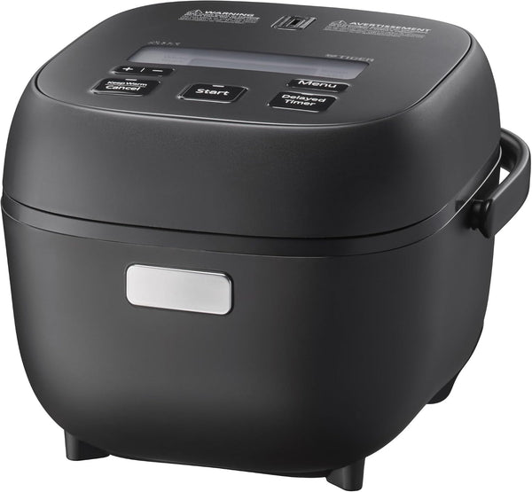 JBS-A55U-KB 3-Cup (Uncooked) Micom Rice Cooker and Warmer with Non-Stick Ceramic Coated Inner Pot and 10 Auto-Cook Settings, Black1