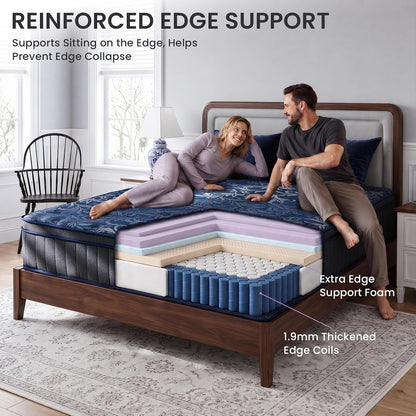 King Size Mattress, 12 Inch Hybrid Mattress King in a Box, Medium6
