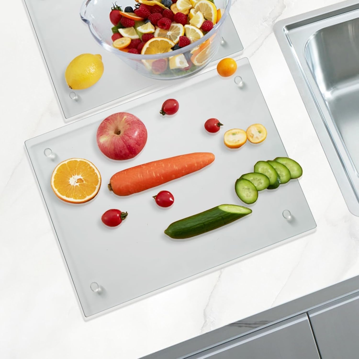 tempered-glass-cutting-board-for-kitchen-clear-glass-board-for-countertop-heat-resistant-with-non-slip-feet-12x16-12x8-2-pcs-clear