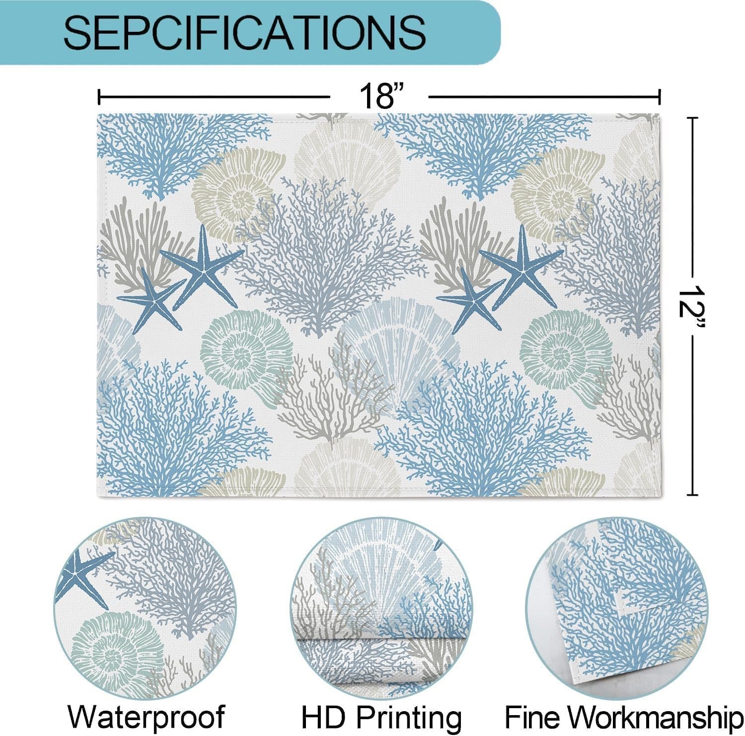 blue-nautical-placemats-set-of-4-summer-starfish-seashell-coral-table-place-mat-non-slip-heat-resistant-linen-beach-coastal-place-mats-for-home-kitchen-dining-table-12x18