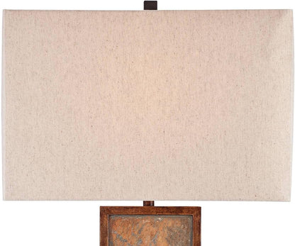 Yukon 30" Bronze Brown Large Table Lamps Set of 2 Natural Slate Stone3