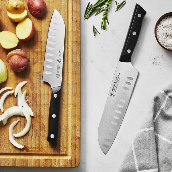 HENCKELS Dynamic Razor-Sharp 2-Pc Knife Set, Santoku Knife 5.5 Inch, Santoku Knife 7 Inch, German Engineered Informed by 100+ Years of Mastery3