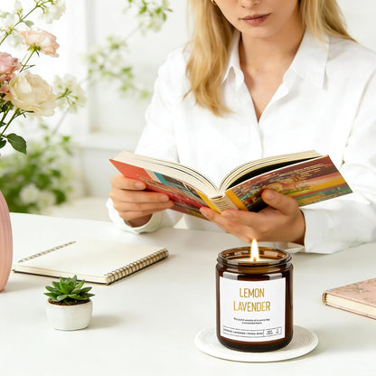 Candles for Home Scented - Soy Candles Non Toxic, 6 Pack Candle Gift Set6
