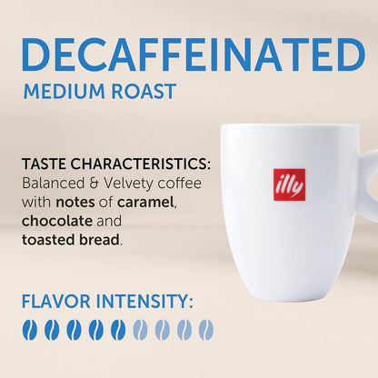 Illy Coffee K Cups - Pods for Keurig Machines – Classico Decaf Roast – Notes of Caramel - Mild, Flavorful & Balanced Flavor - No Preservatives – 10 Count2