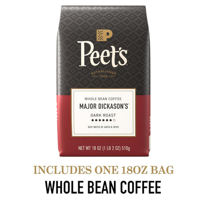 Peet'S Coffee, Dark Roast Whole Bean Coffee, 100% Arabica Coffee - Major Dickason'S Blend 18 Ounce Bag3