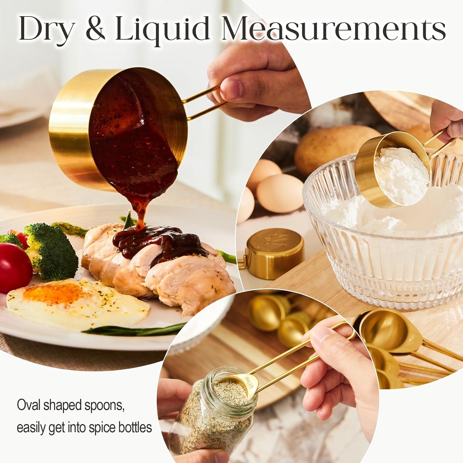golden-304-stainless-steel-measuring-cups-and-spoons-set-8pcs-stackable-long-handle-fits-narrow-jars-premium-gold-kitchen-accessories-for-liquid-dry-ingredients-baking-cooking-durable-rust-proof