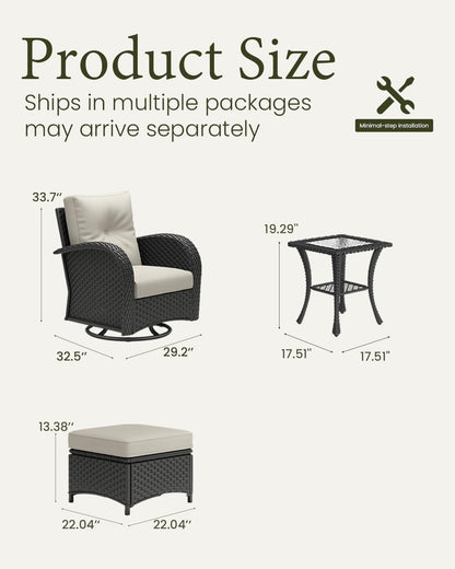 5 Pieces Outdoor Patio Furniture Set8